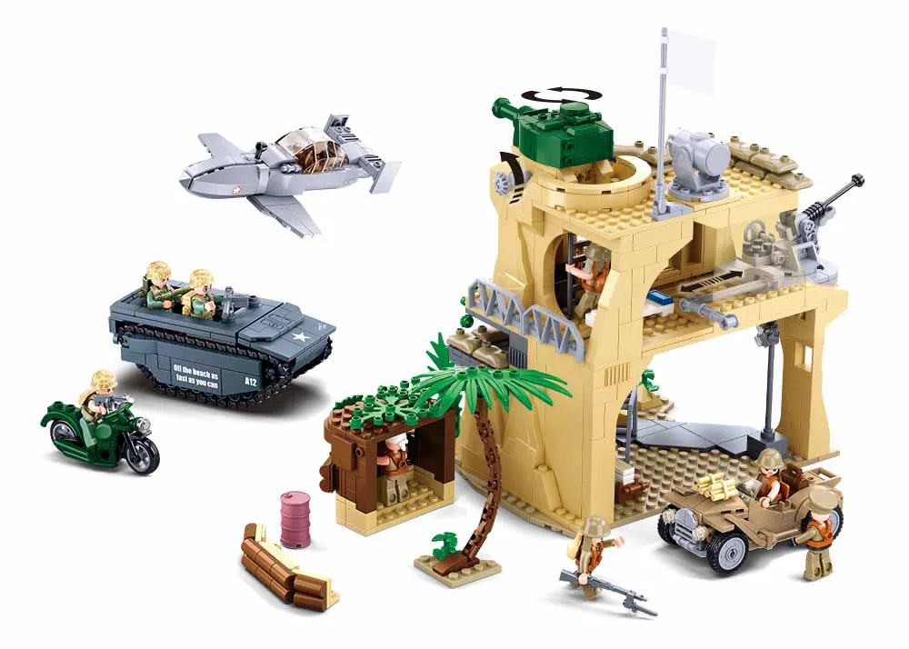 Sluban WWII | Set constructie Batalia de la Iwo Jima